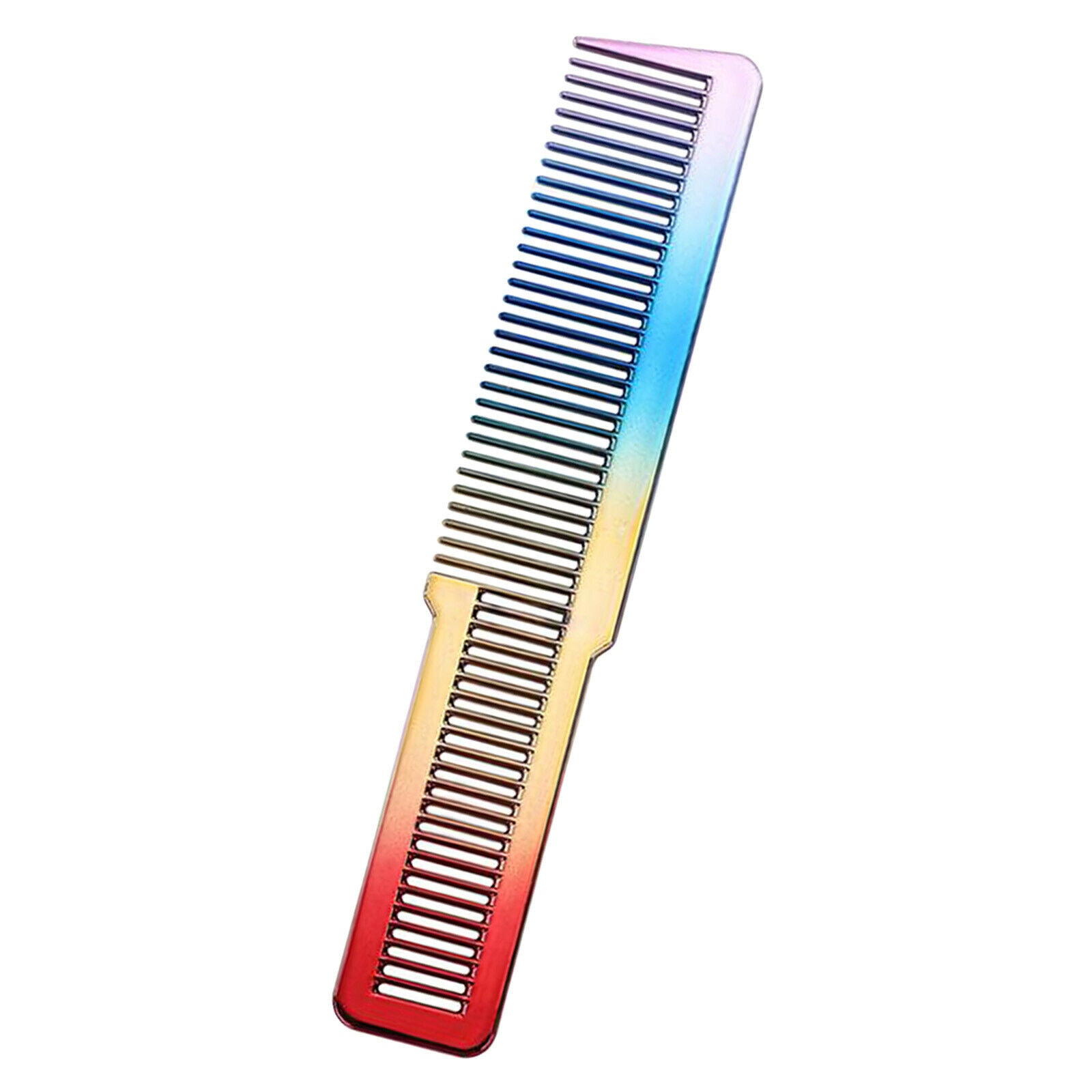 Electroplating Hair Cutting Comb Salon Hairdressing Comb Barber Comb Flat Top