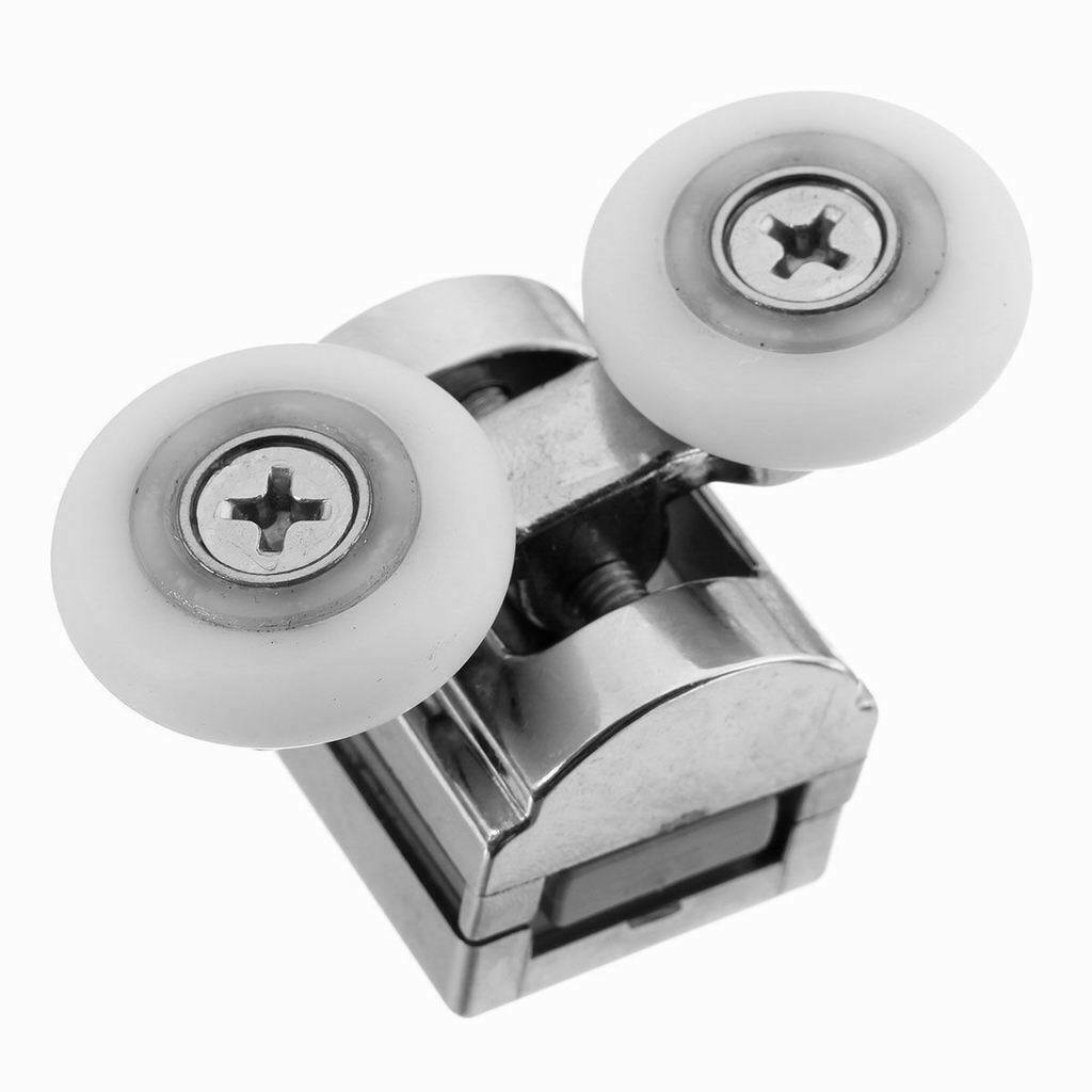 2Pcs 23mm Shower Door Rollers / Rollers / Wheels Twin Tops for Sliding Doors