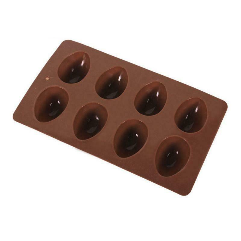 8 Easter Egg Shape Cake Soap Mold Silicone Mould Chocolate Decoration Baking