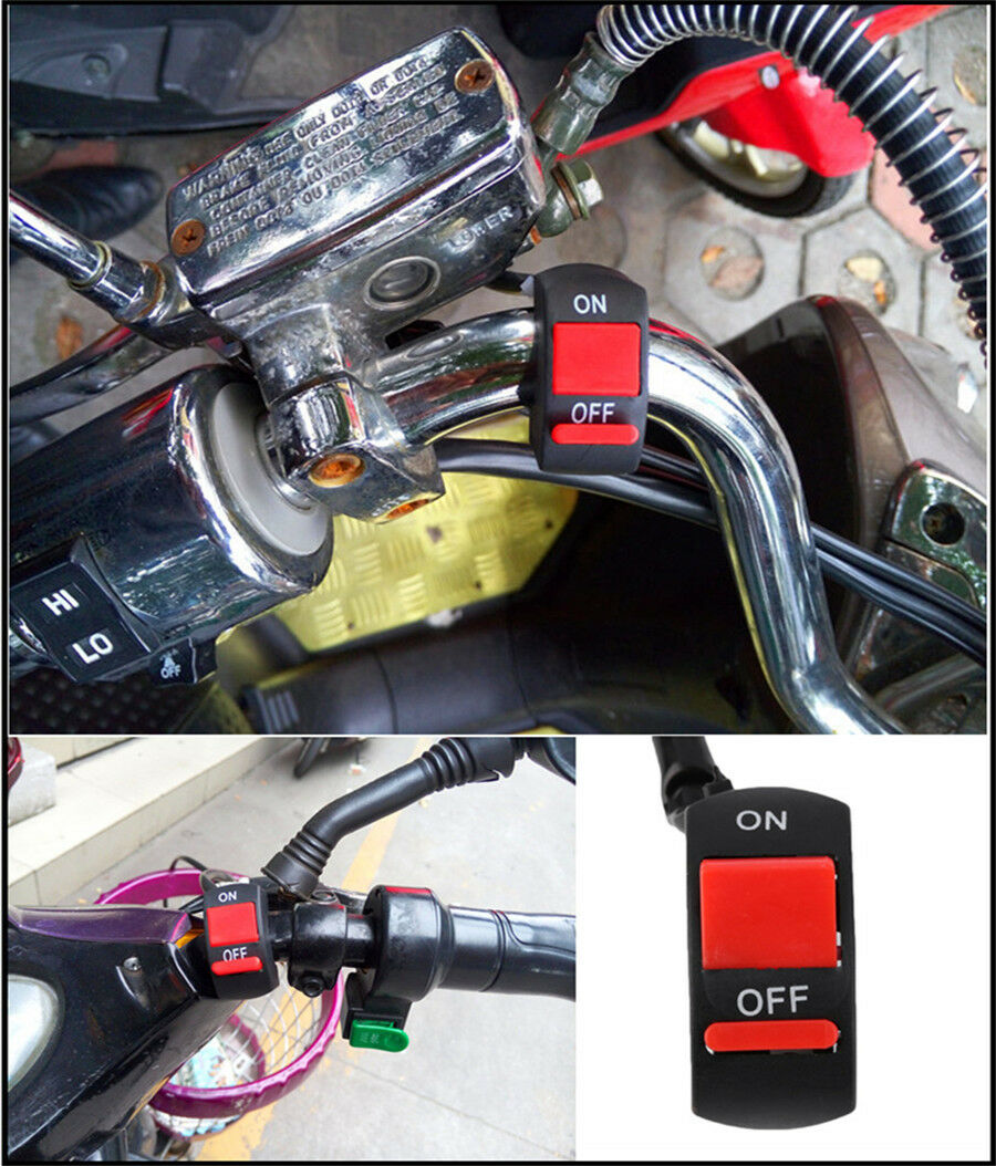 Pair 40W 2980LM Motorcycle Headlight LED Spot Driving Fog Light Work Lamp+Switch