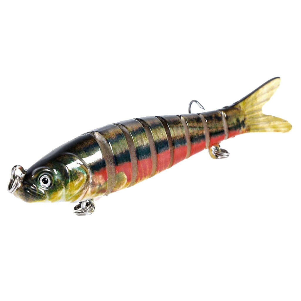 Artificial Fishing Swim Bait Simulate Life-like Multi Jointed Fish Lure 8