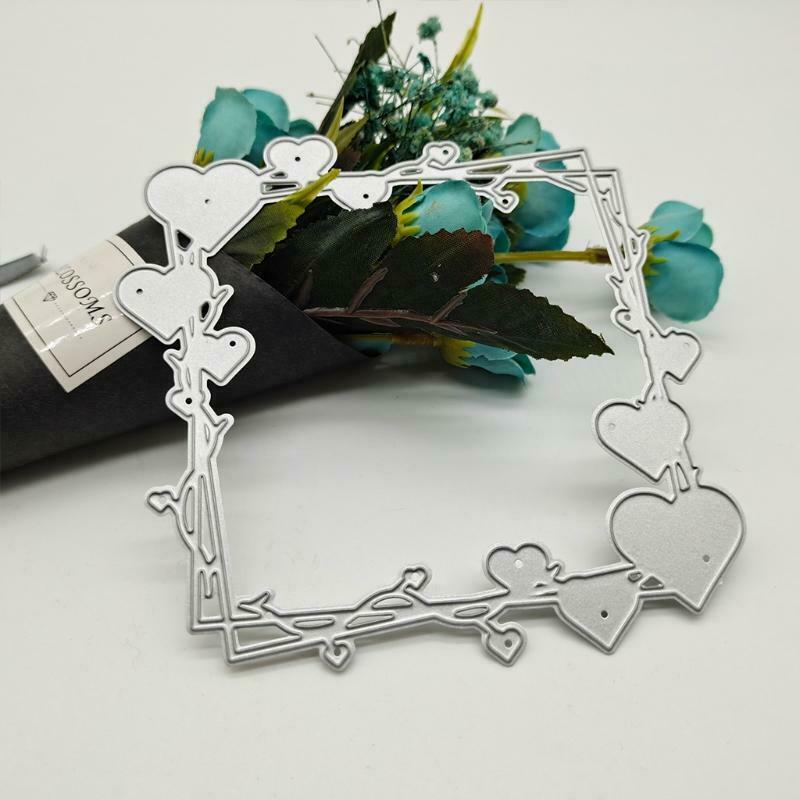 Heart Frame Metal Cutting Dies Stencil DIY Scrapbooking Album Paper Card Mold