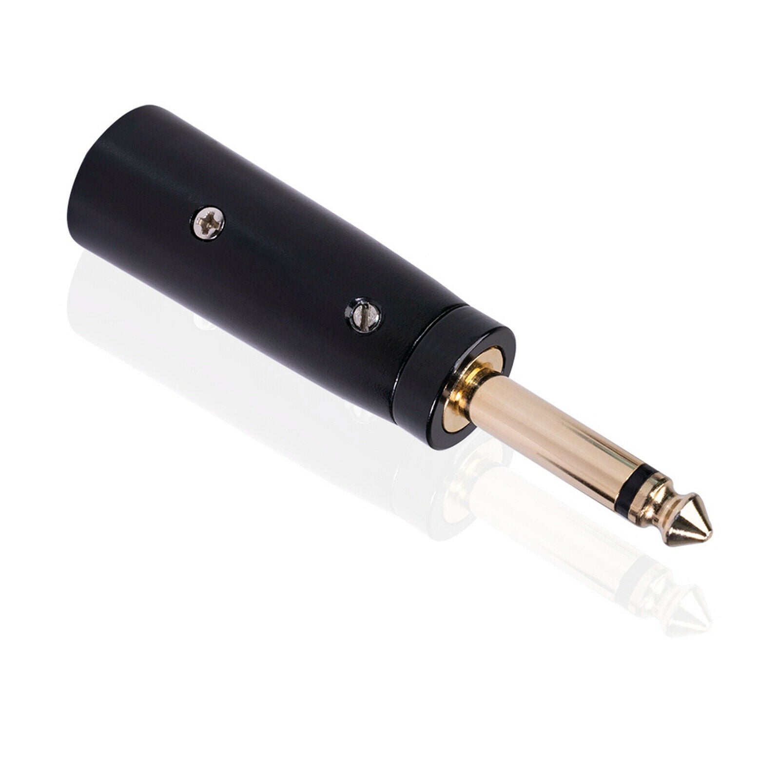 2pcs 3-Pin XLR Male to 1/4" 6.35mm Mono Audio Microphone Mic TRS Adapter