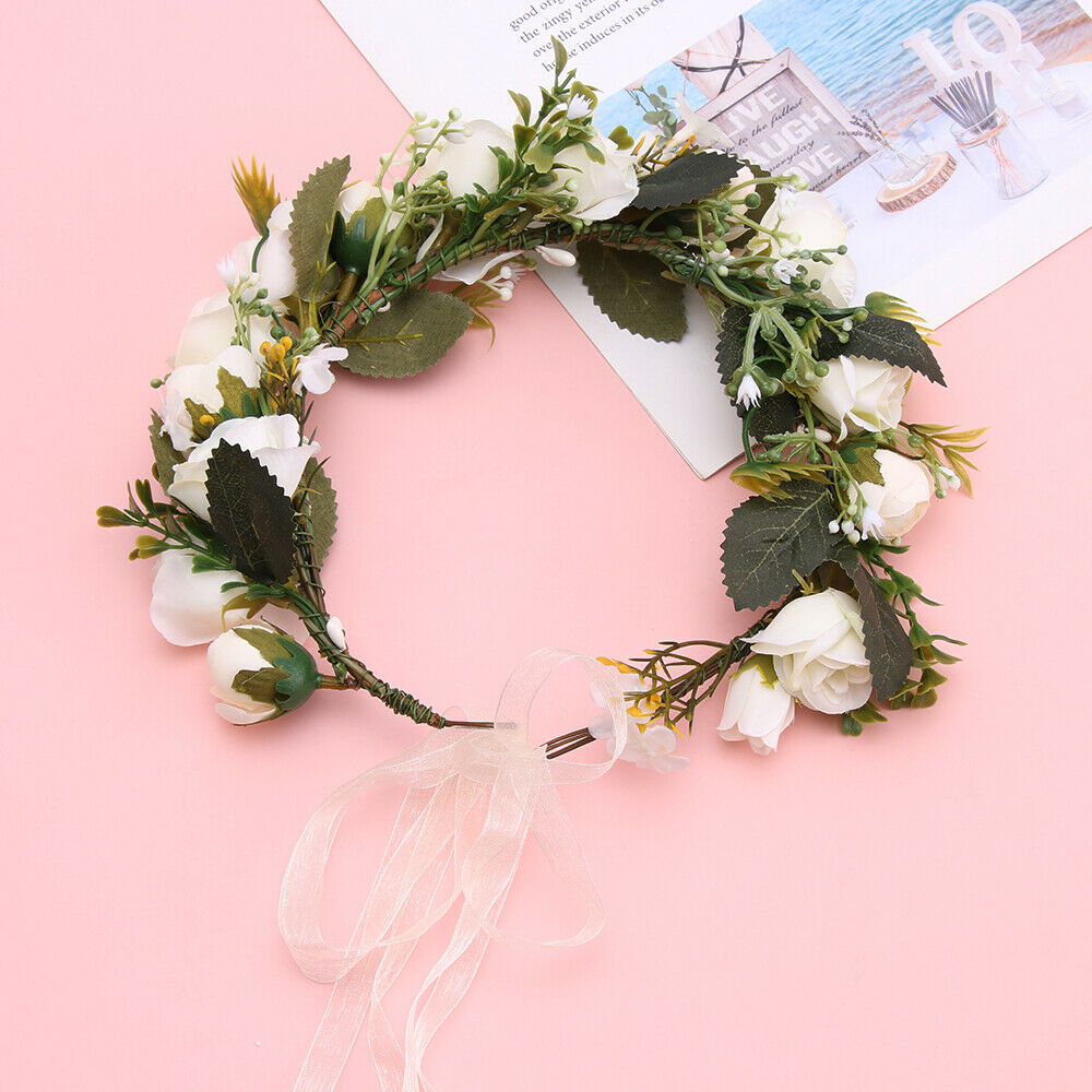 Decor Women Festival Flower Headbands Wedding Wreath Crown Hair Accessories