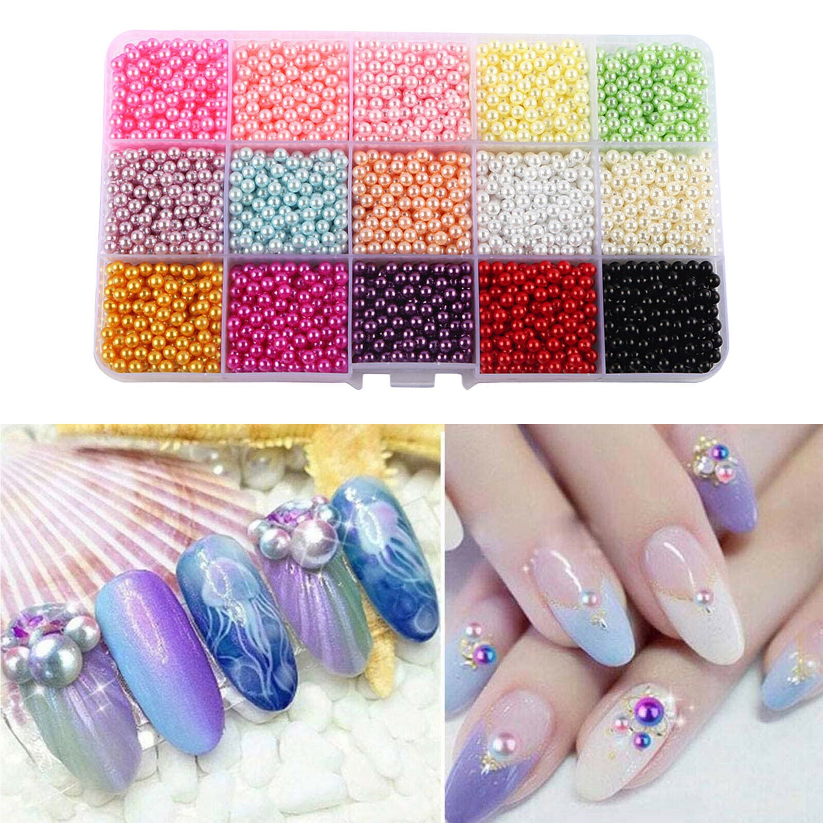 Imitation Beads Non Holes DIY Jewelry Making Phone Findings Supplies Mixed