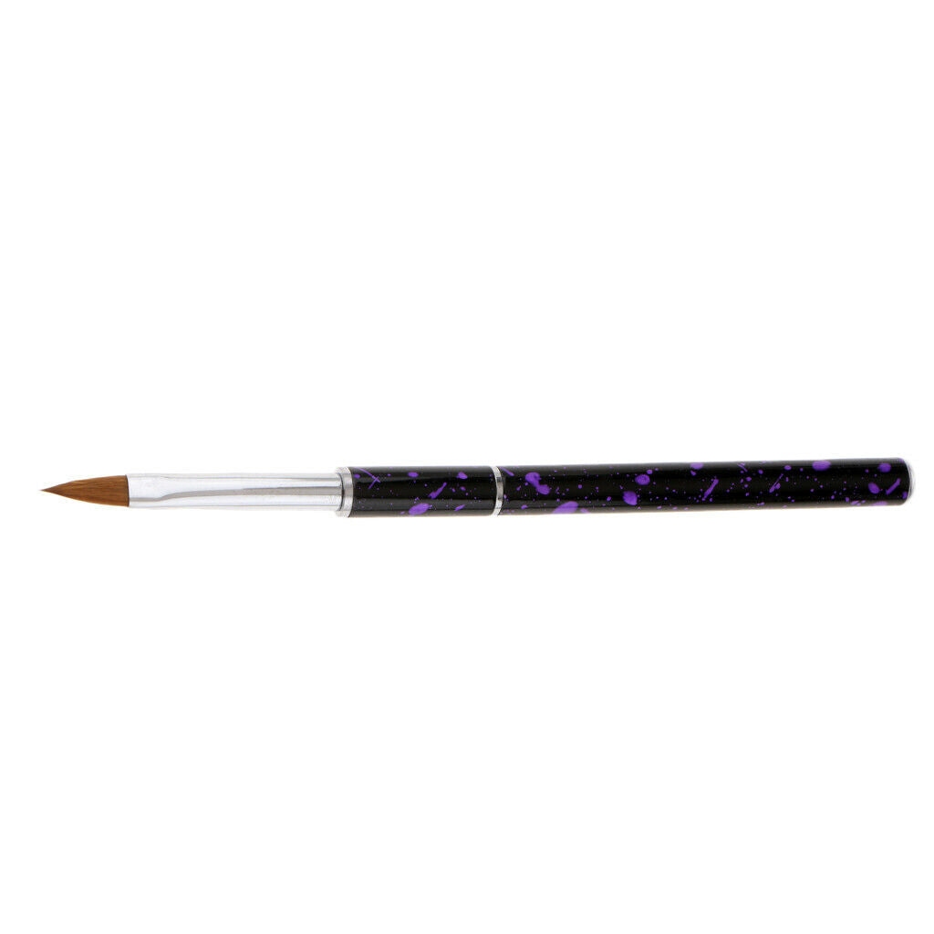 Mermaid UV Gel Nails Polish Nail Art Drawing Painting Pen Brushes 01Purple