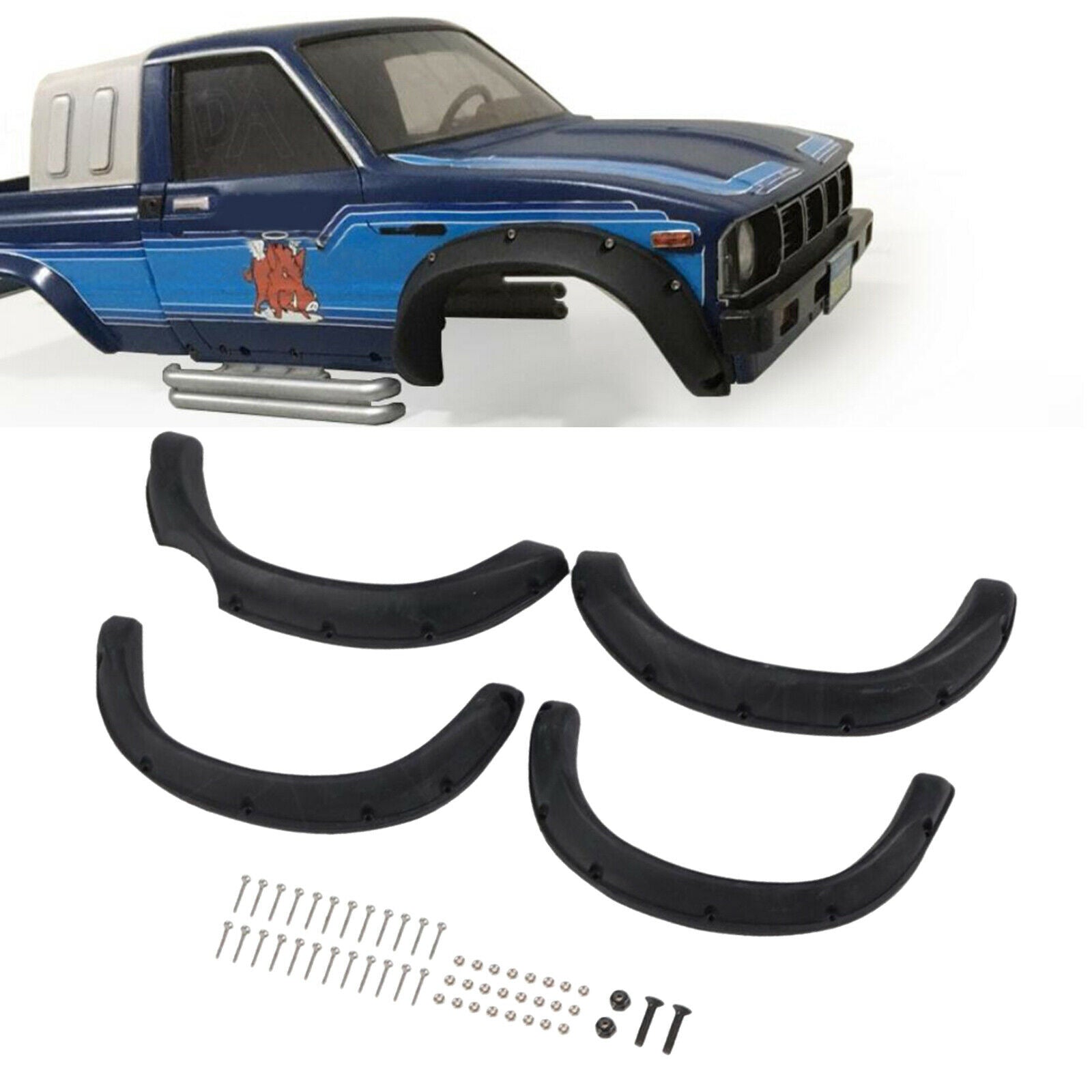 Remote Control Fender Flares Replacements for TAMIYA Hilux BRUISER RC4WD