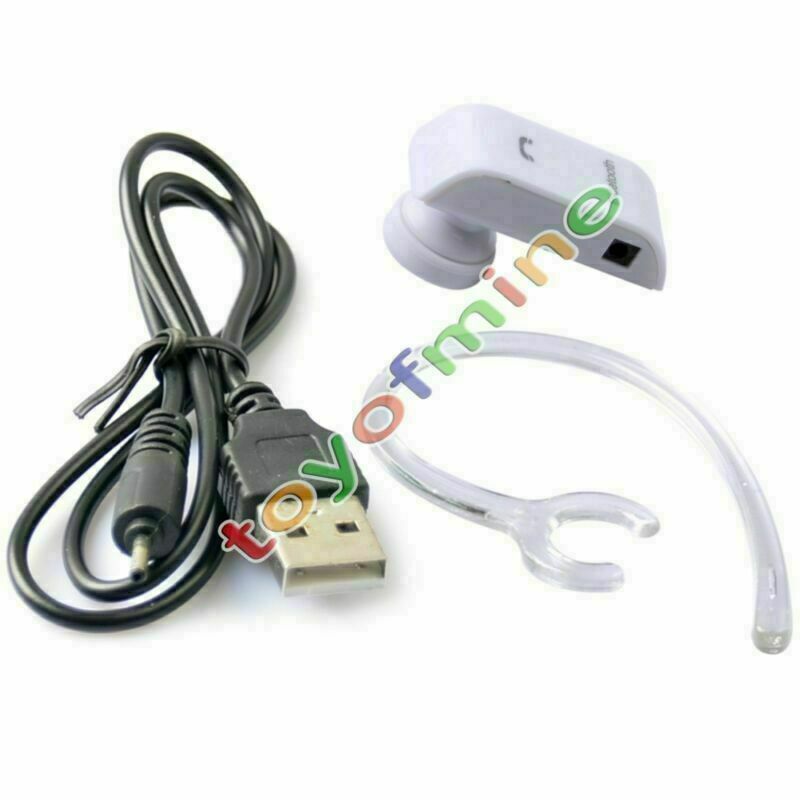Universal White Bluetooth Handsfree Headset Earphone for Mobile Phone