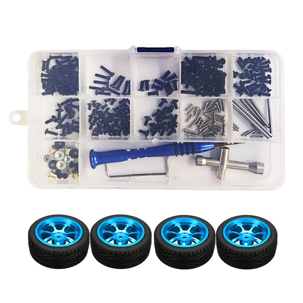1:14 RC Car Screws & Nuts and Front Rear Tire for WLtoys 144001 DIY Accs