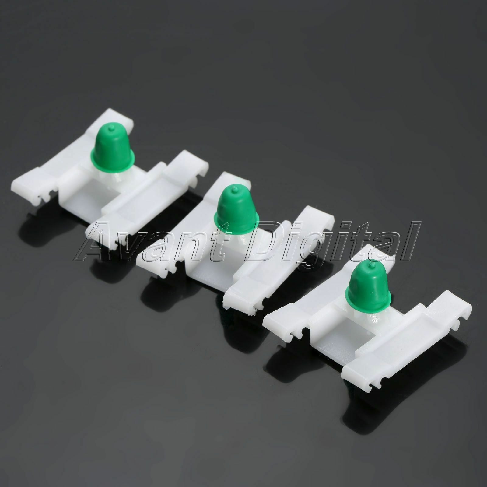 50x Door Moulding Nylon Clip Retainer With Rubber Grommet For  Moulding Clip
