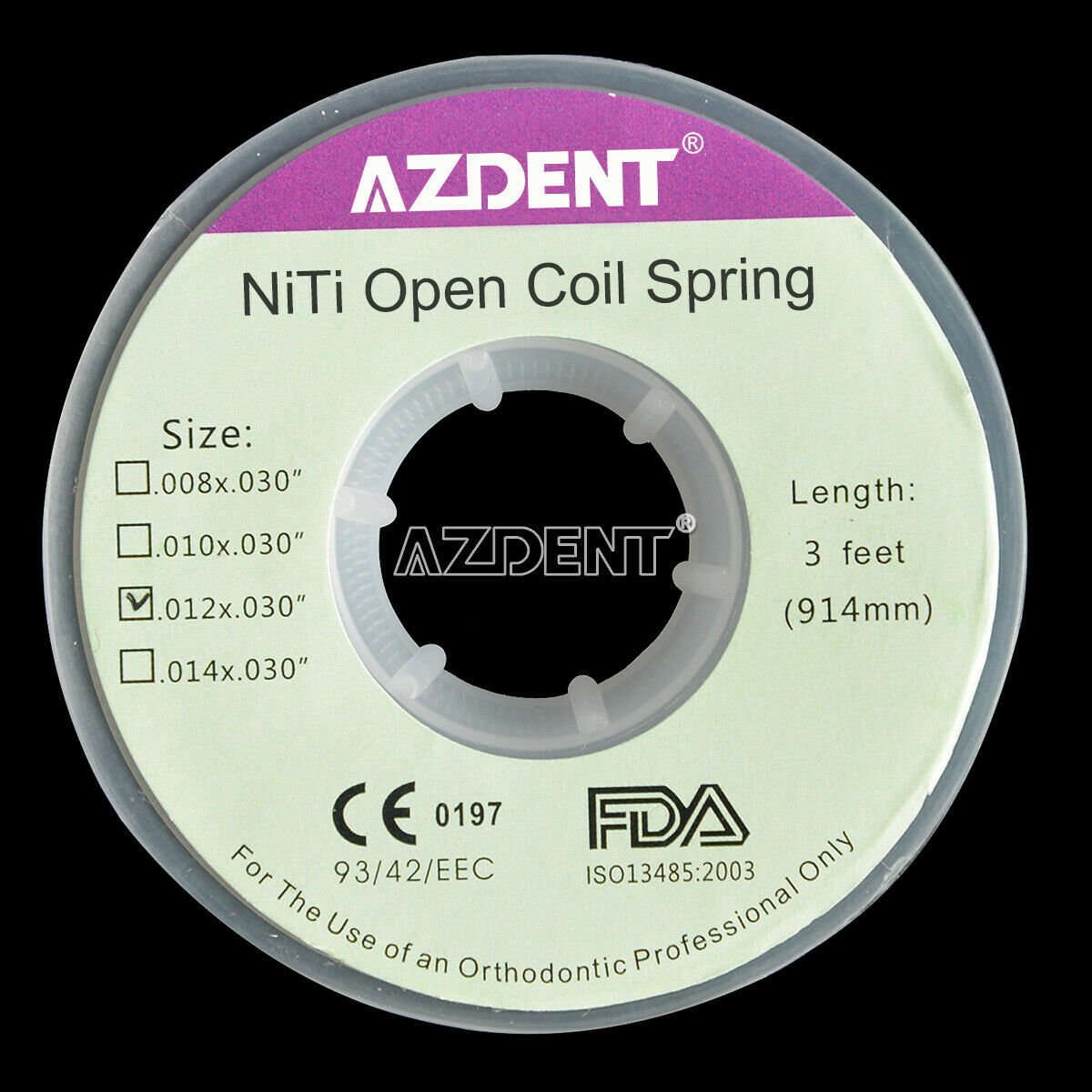 5 Rolls Dental Orthodontic Niti Open Coil Springs Dia.012 inch 012*030″ 914mm