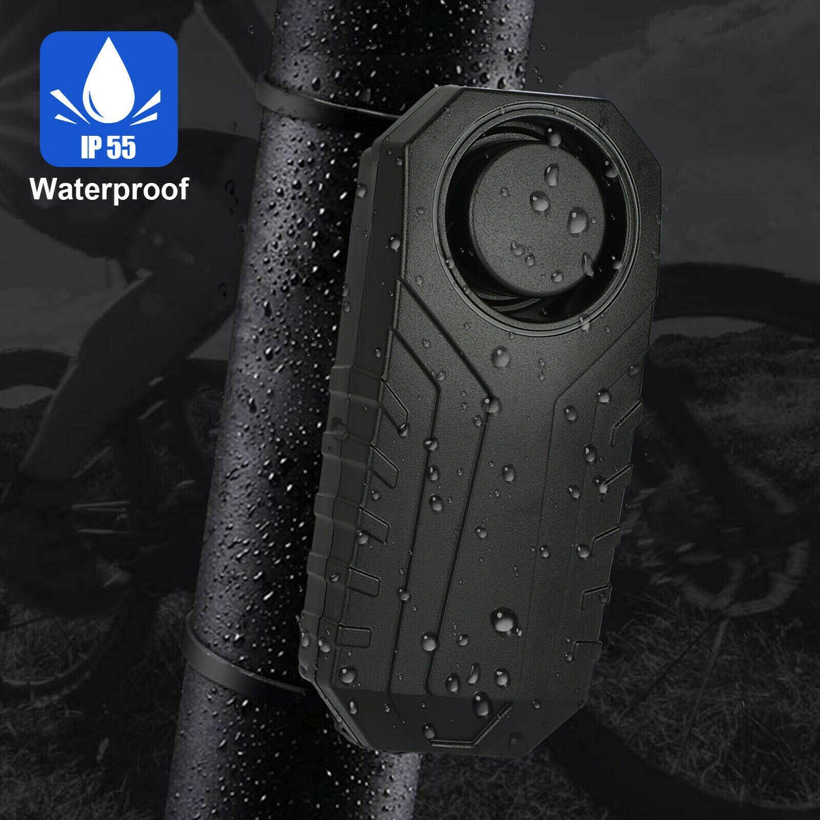 Loud 113dB Wireless Anti-Theft Vibration Motorcycle Bike Security Alarm Remote