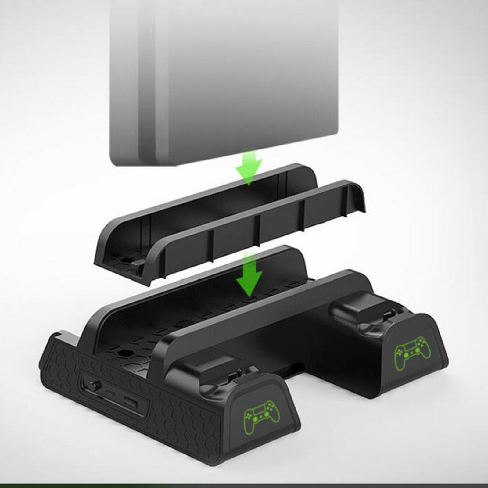 Cooling Stand Controller Charging Station Dock Game Storage for PS4 Console