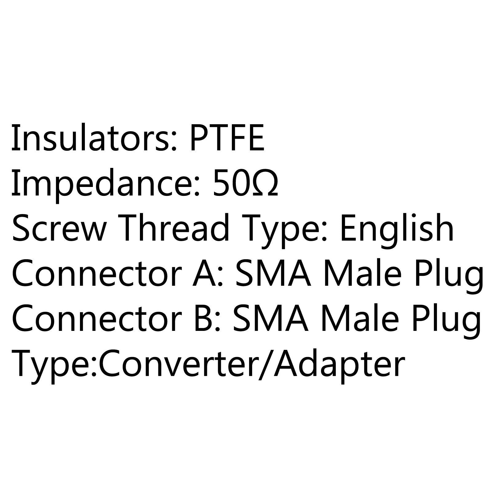 10PCS Adapter SMA Male Plug To SMA Male Plug Pin Right Angle RF Coax CA