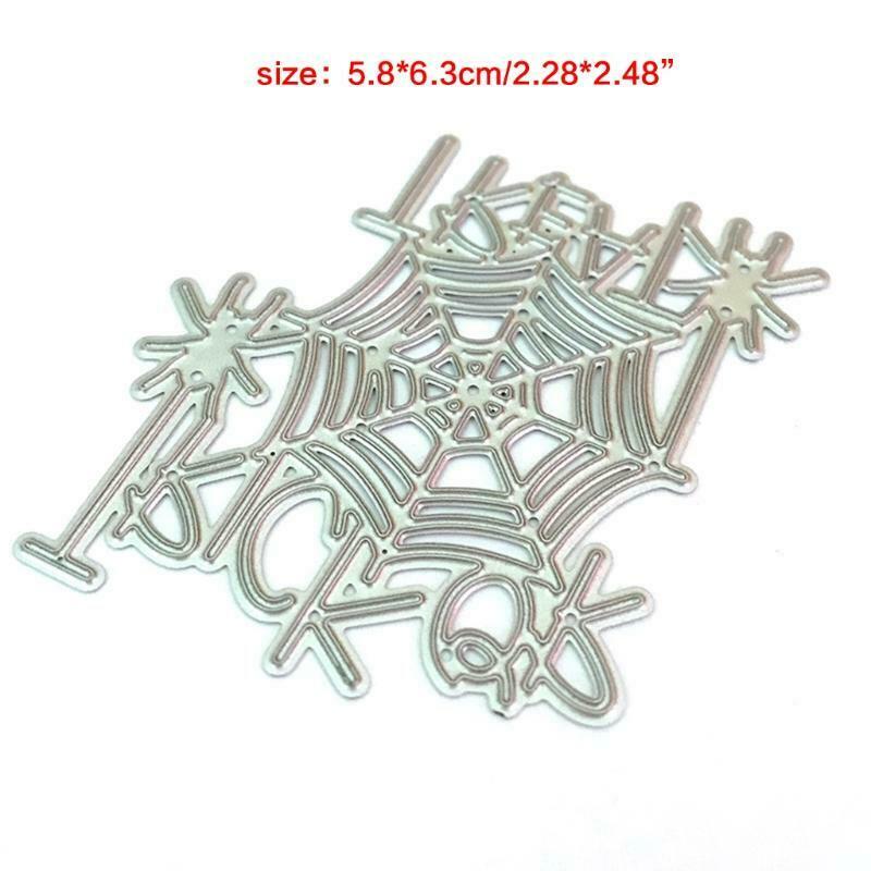 Halloween Spiderweb Metal Cutting Dies Stencil DIY Scrapbooking Album Paper Card