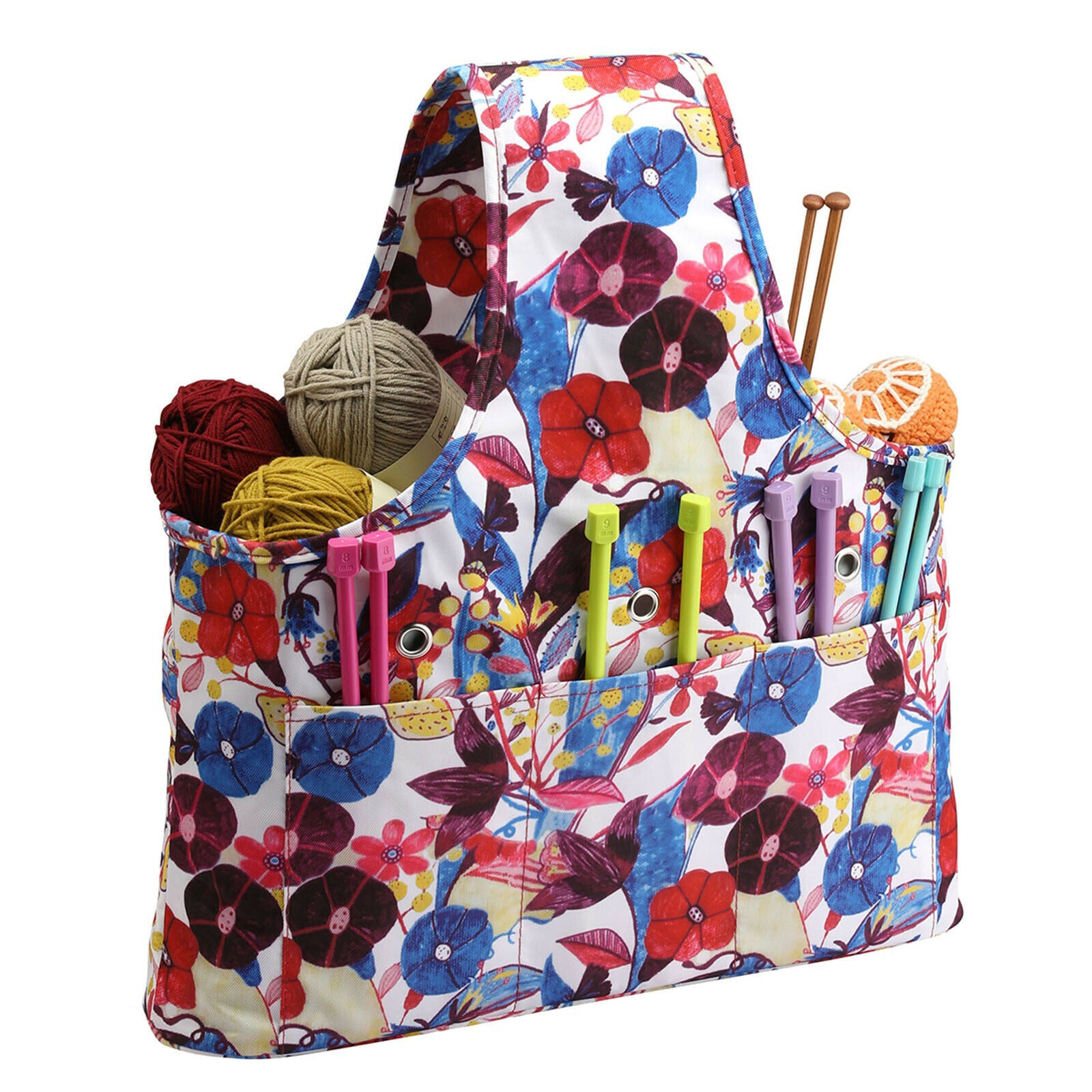 Knitting Tote Bag Yarn Storage Organizer Knitting Needles Crochet Supplies