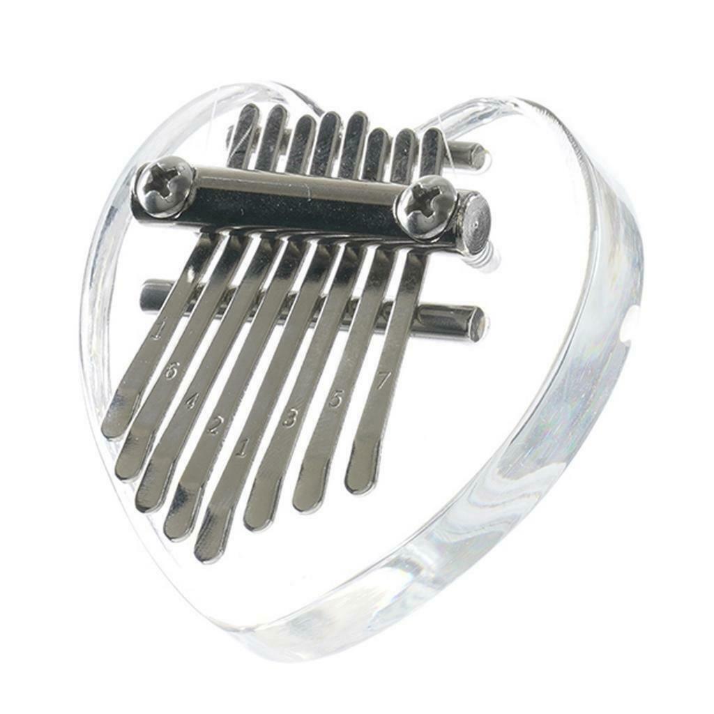Portable Mini Kalimba 8 Key Finger Thumb Piano Accessories Parts w/ Screws