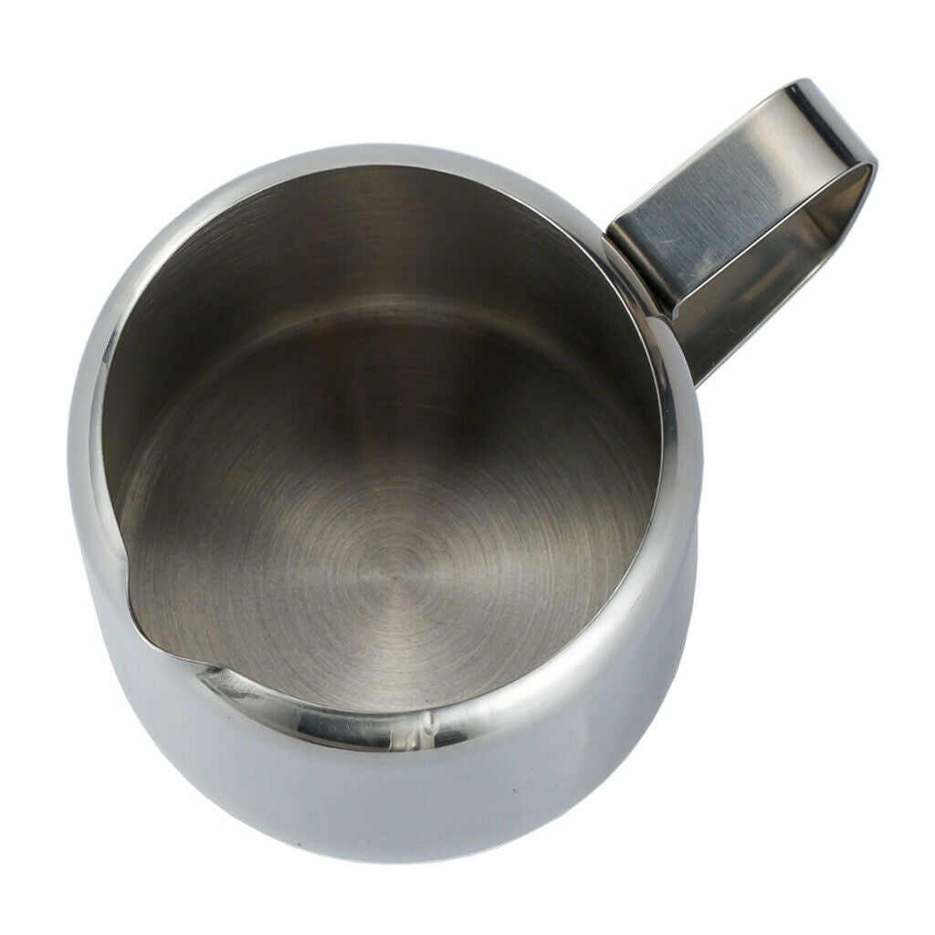 2Pcs 1 2oz Milk Frothing Pitcher Stainless Steel Creamer Frothing Pitcher