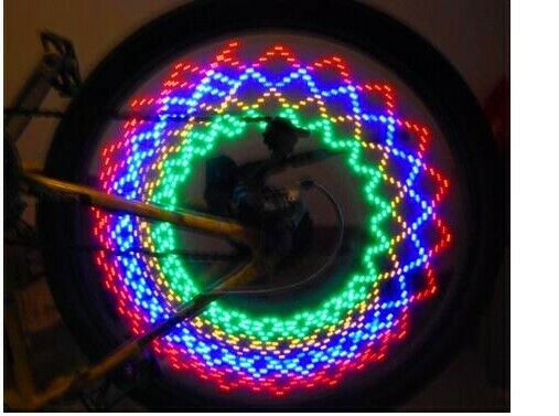 Cycling Bike Bicycle Tire Wheel Valve 16 Led Flash Light With 32 kinds of change