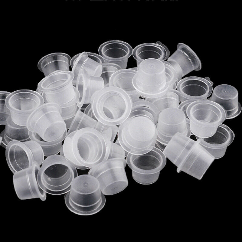 500pcs Tattoo Ink Cups Professional Tattoo Supplies Transparent Pigment CupsBDA