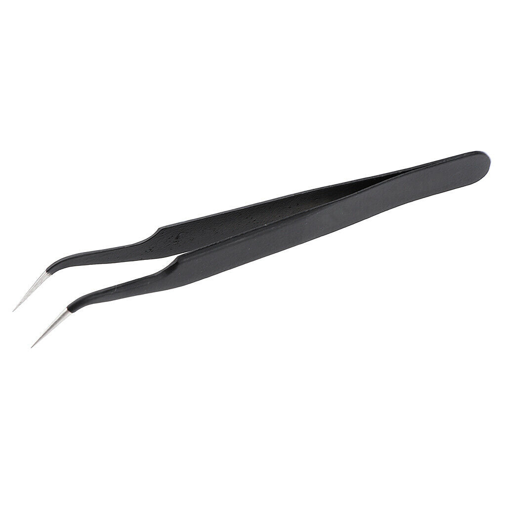 2 Pieces Eyelash Curler Eyelash Extension Tweezers Stainless Steel Clips