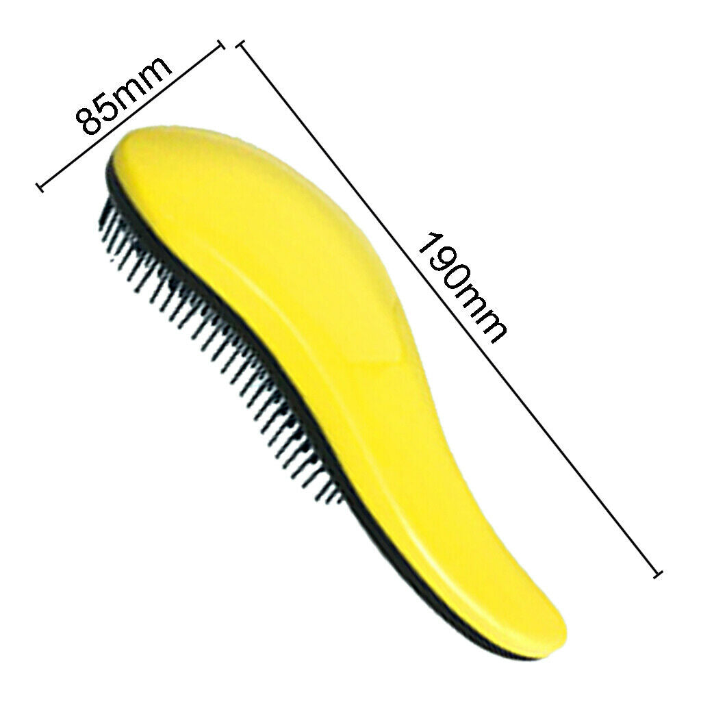 Hair Brush  Free Hair Combs Unique Handle Detangling Comb Yellow