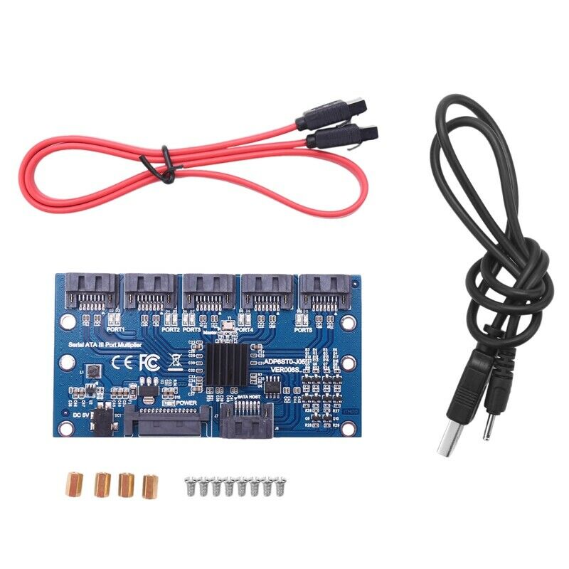 Controller Card Motherboard Sata Expansion Card 1 To 5 Port Sata3.0 6Gbps MultR7