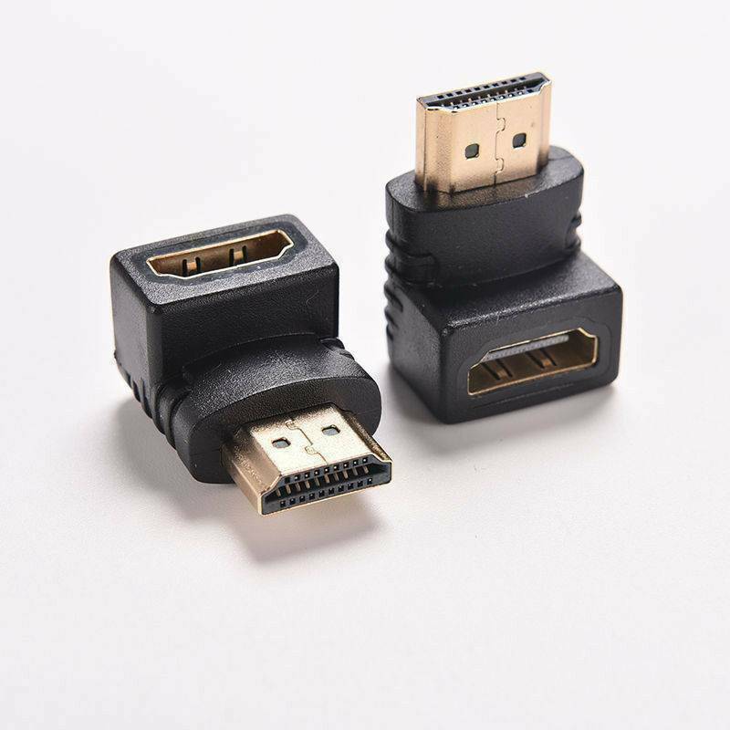 90 270 Degree Right Angle Angled HDMI Male to Female Adapter Connector Cable US