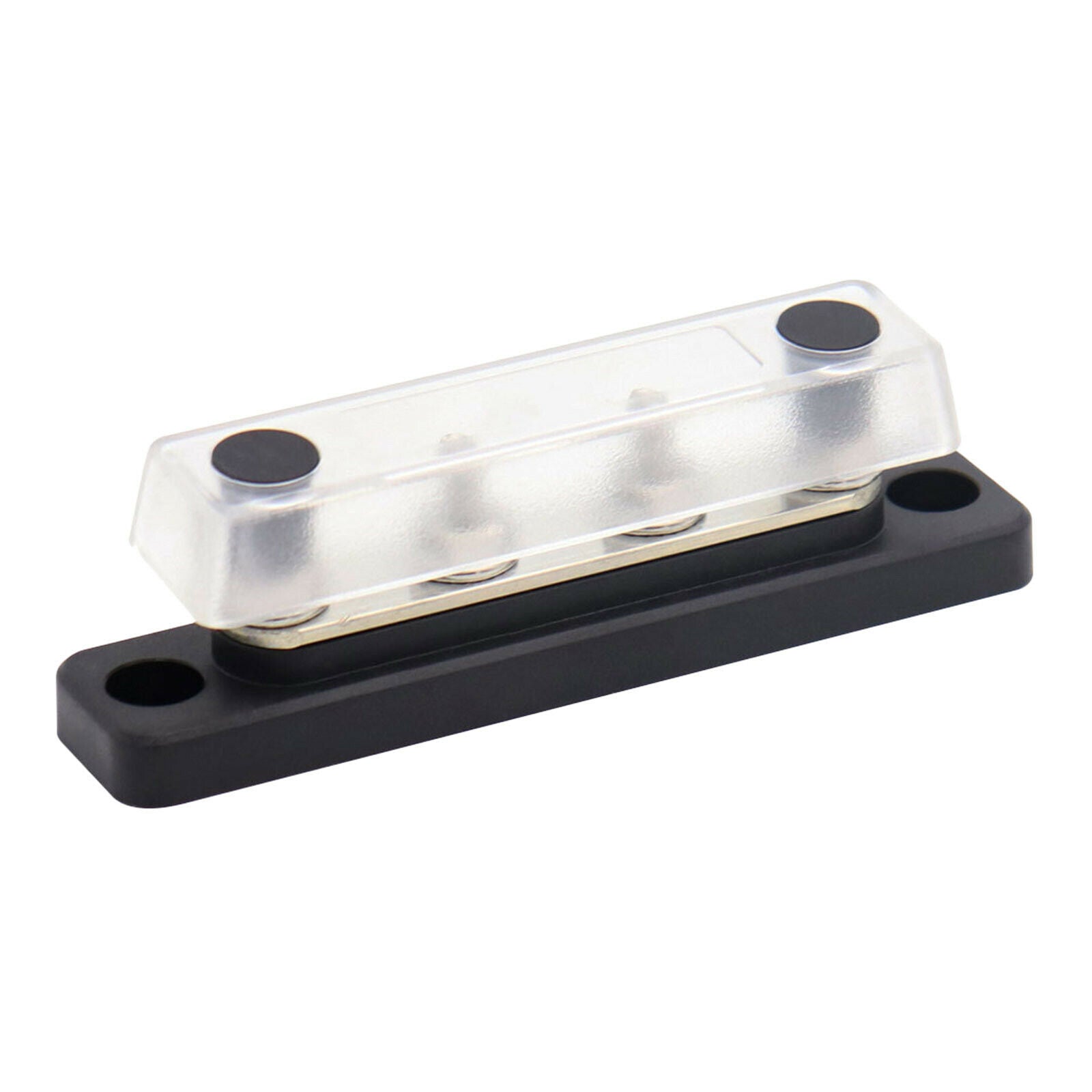 4 Way Bus Bar Terminal Power and Ground Junction Distribution Block & Cover