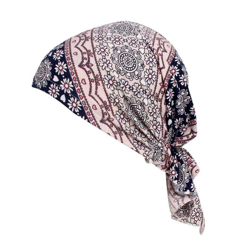 Women's Cotton Chemo Cancer Cap Muslim Stretch Beanie Headscarf Headwear