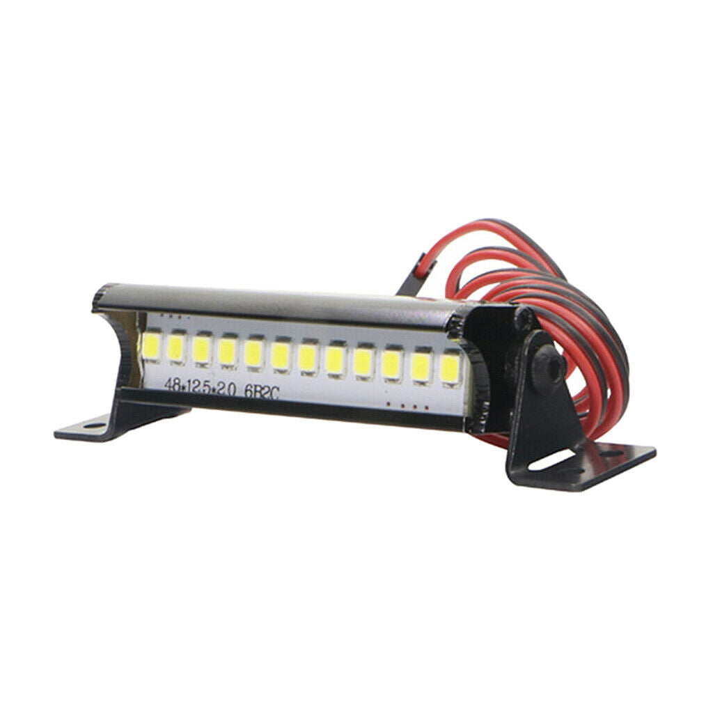 2Pieces 55mm RC Crawler LED Light Bar 12 LEDs 1/10 for TRX4 90046 90048