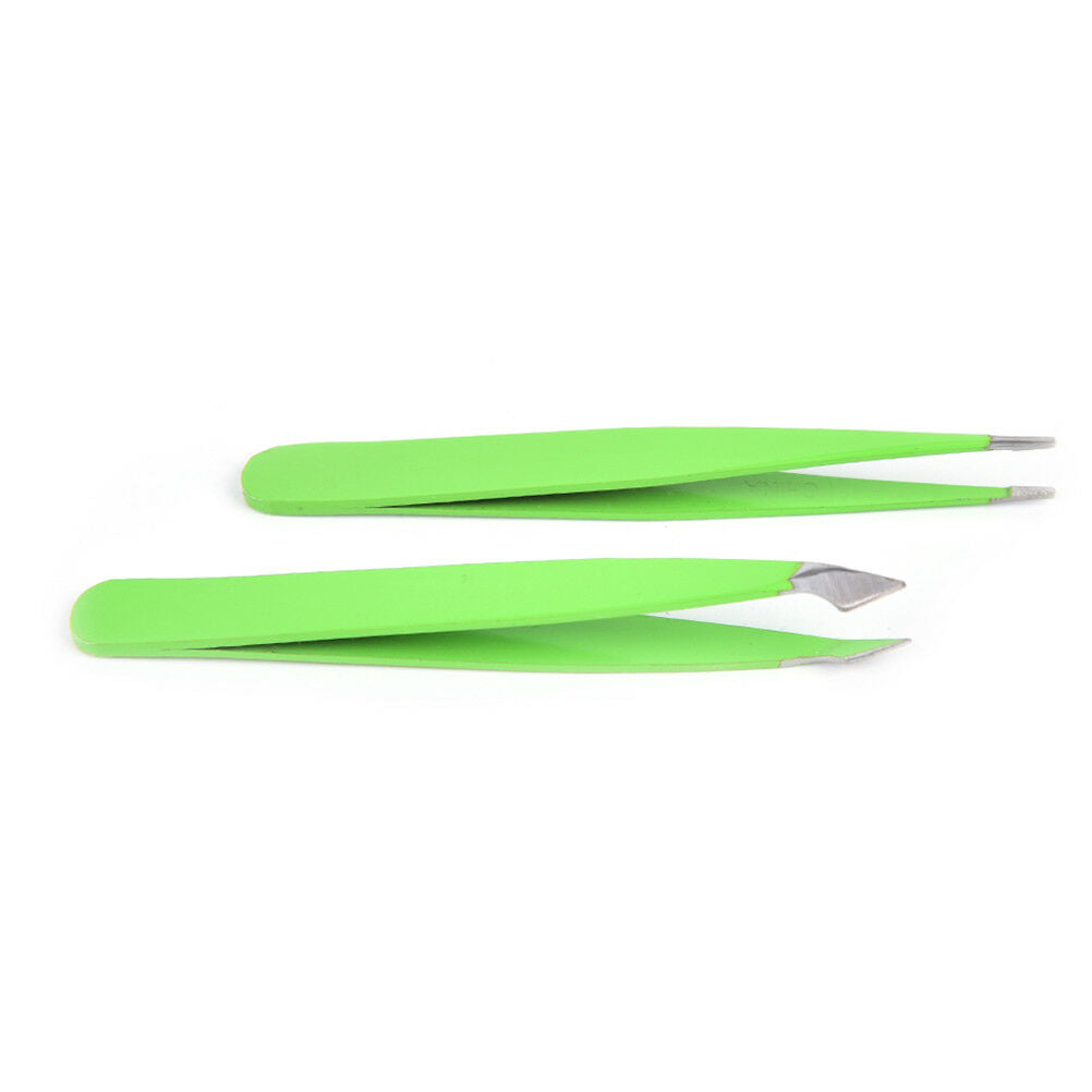 2Pcs/Set Green Hair Removal Eyebrow  Eye Brow Clips Beauty Makeup Tools.l8