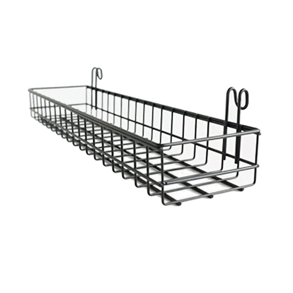 2 Pcs Iron Storage Basket Display Shelves Unit Bathroom Kitchen Home Decor