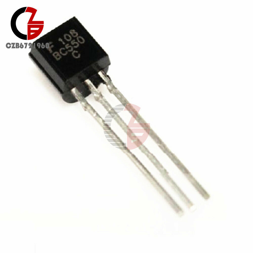 50PCS BC550 TO-92 NPN Low Noise Transistor