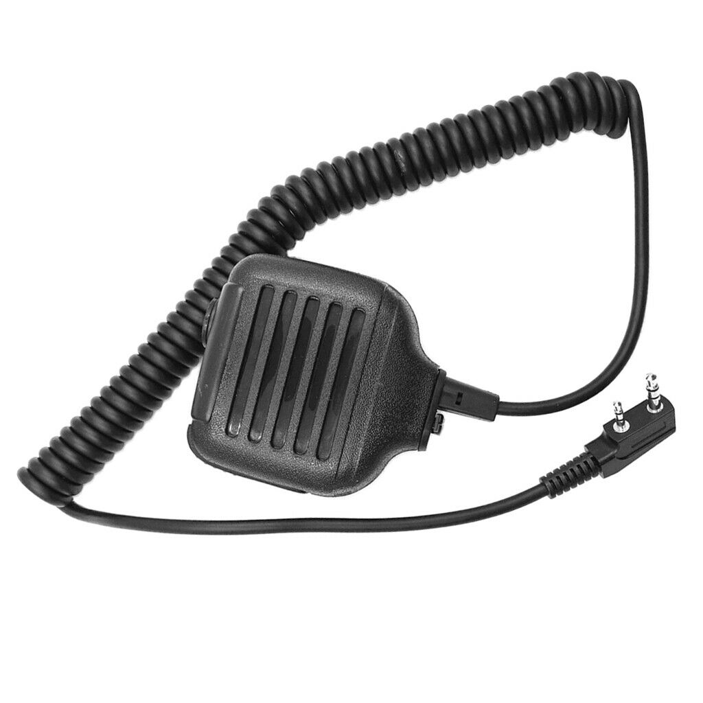 Two-Way Radio Waterproof Remote Speaker Microphone Black For   Radio