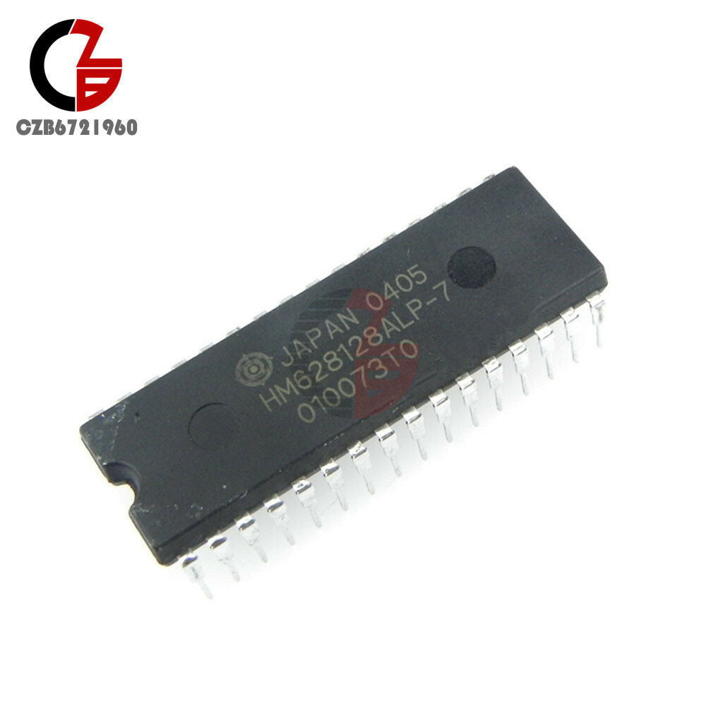 2PCS IC HM628128 HM628128ALP HM628128ALP-7 DIP-32 HITACHI