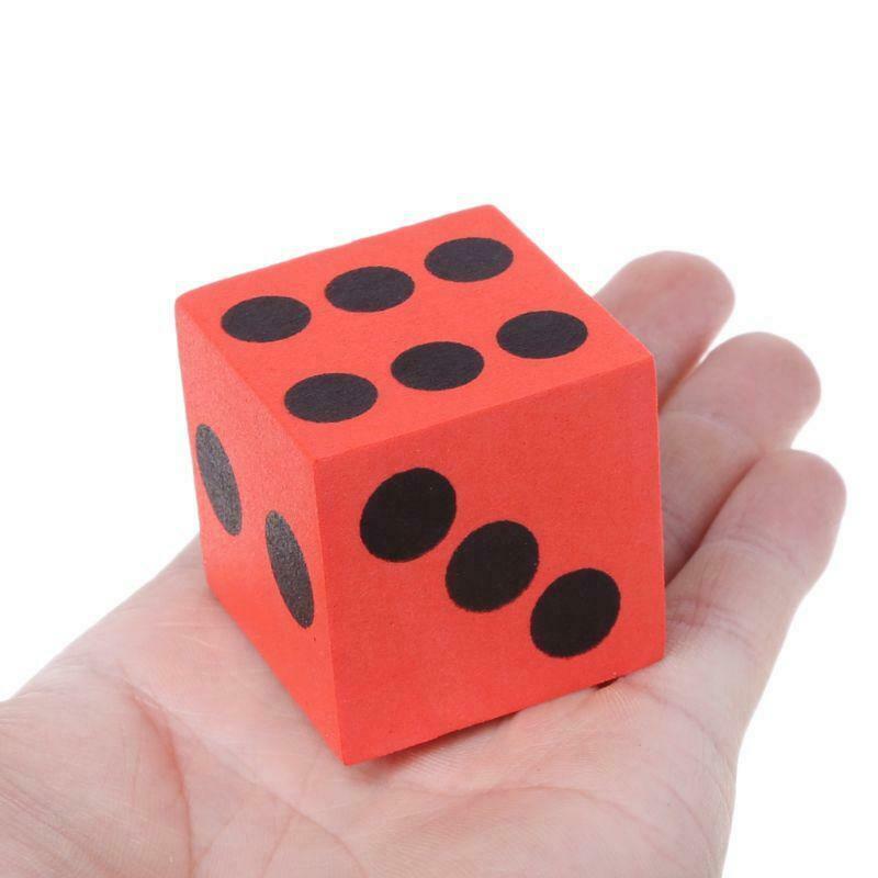 6pcs Math Toys Giant EVA Foam Dice Kid Educational Toys Party Game Dice Block