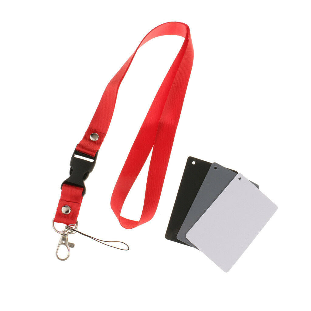 3 in 1 Grey Card White Balance Cards 18% Exposure Photography Calibration Card