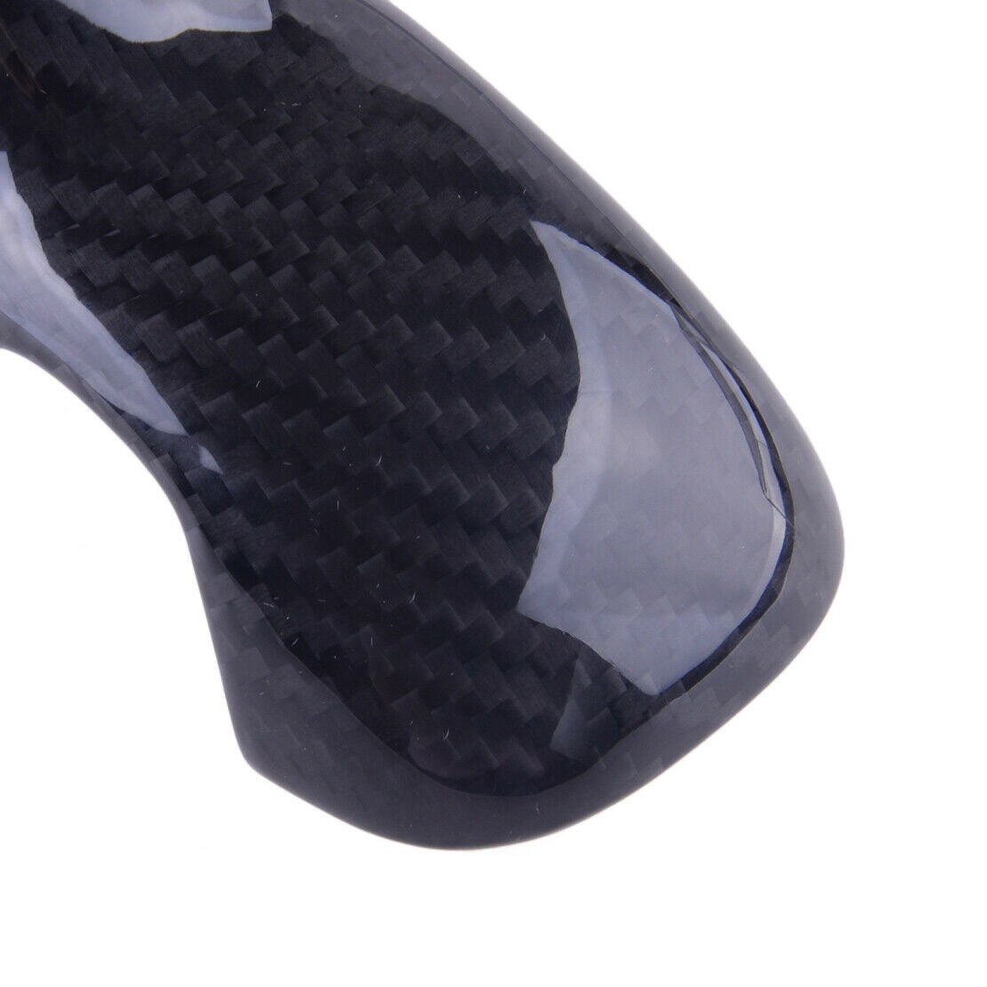 2x/set Real Carbon Fiber Gear Shift Knob Cover Trim Fit For Cadillac XT5 2016-18