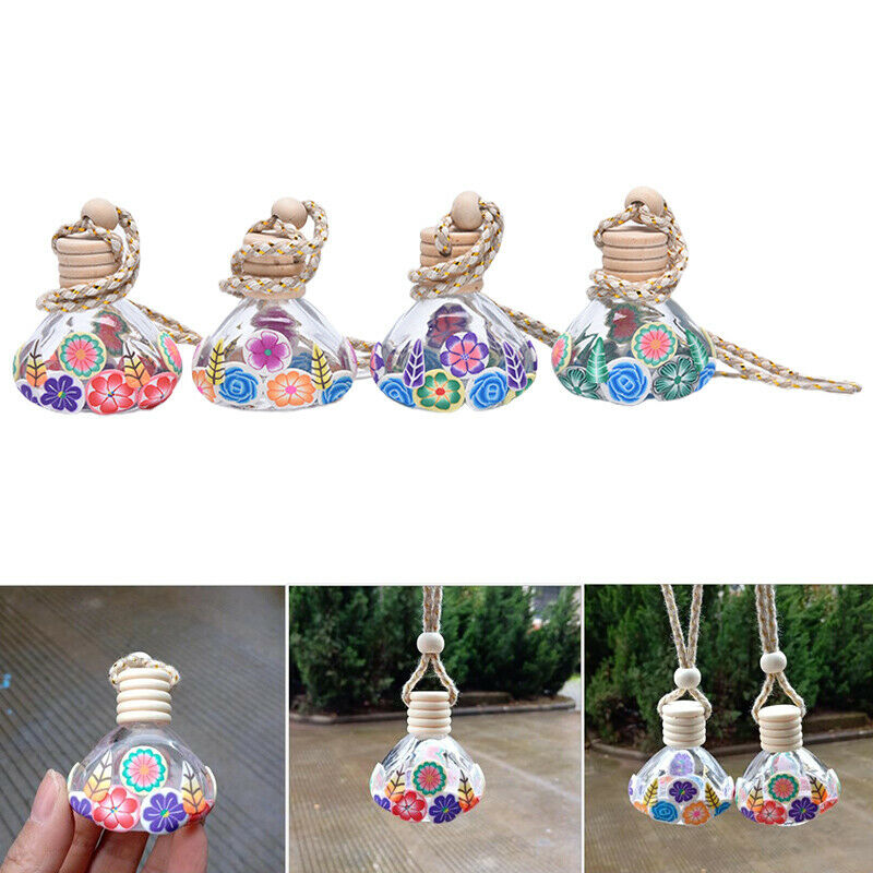 Automobile Perfume Pendant Empty Bottle The Interior Rearview Mirror Orna.l8
