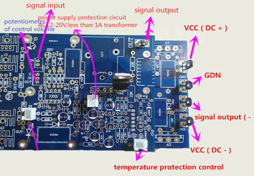 Hifi 1500W Powerful Final Mono Amplifier Board + TTC5200 TTA1943 Tube Heatsink