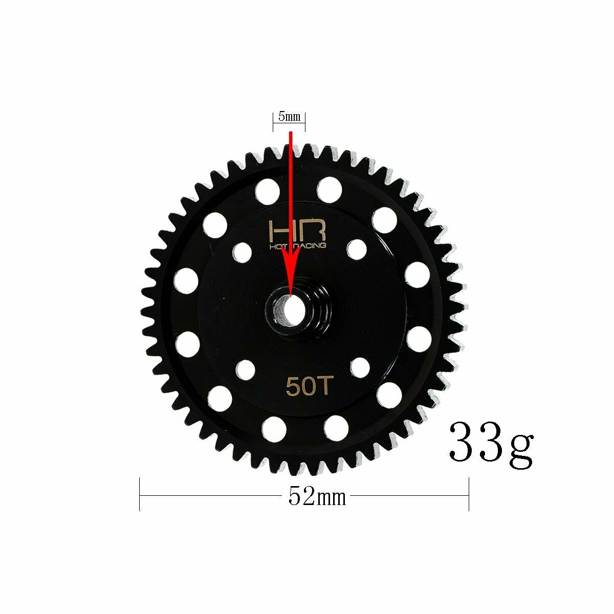 AR310429 Harden Steel 50T Spur Gear For Arrma 1/8 6S Kraton Mojave Outcast RC