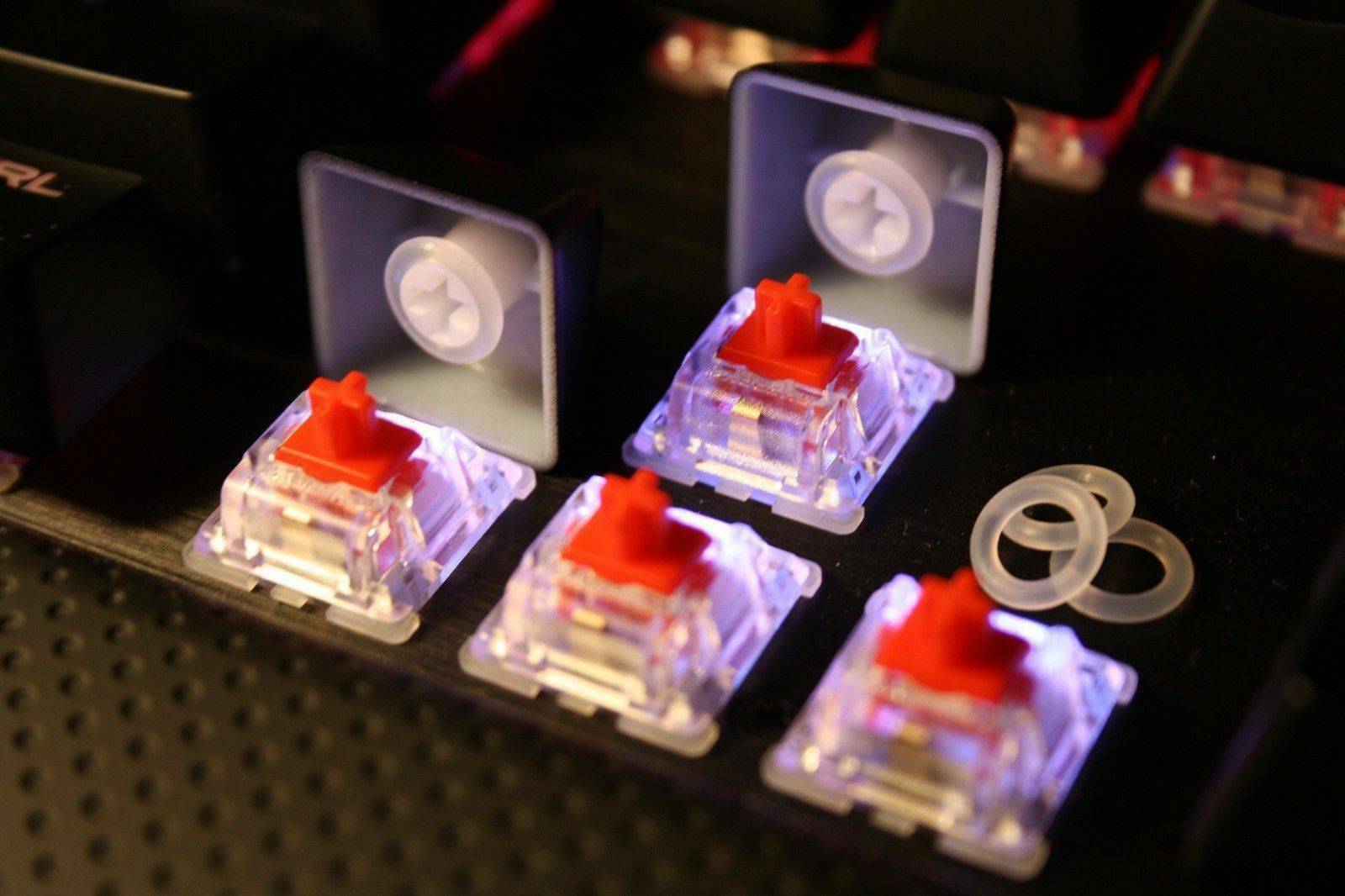 120x Rubber O-Ring Switch Dampeners For MX keyboard Dampers Keycap Replace Part~