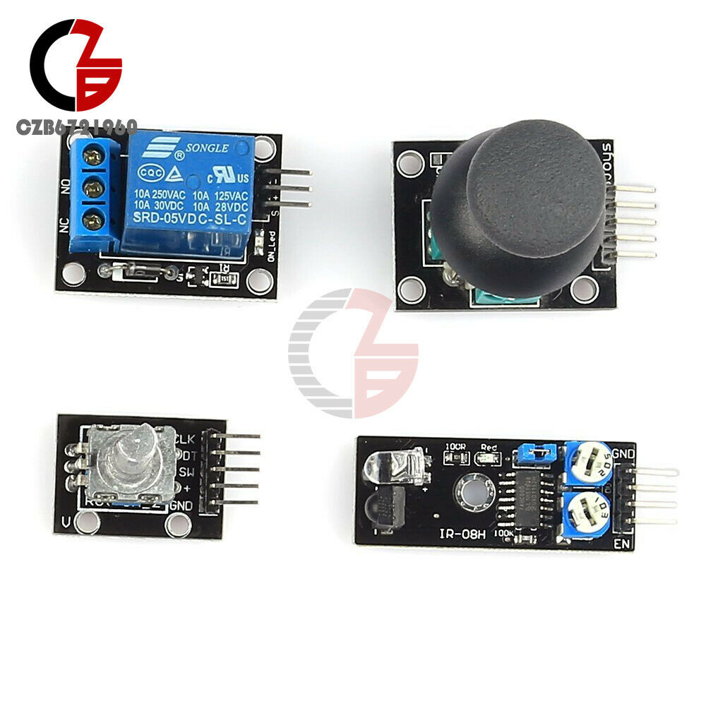 Ultimate 37 in 1 Sensors Module Starter Kits For Arduino MCU w/ Plastic Case