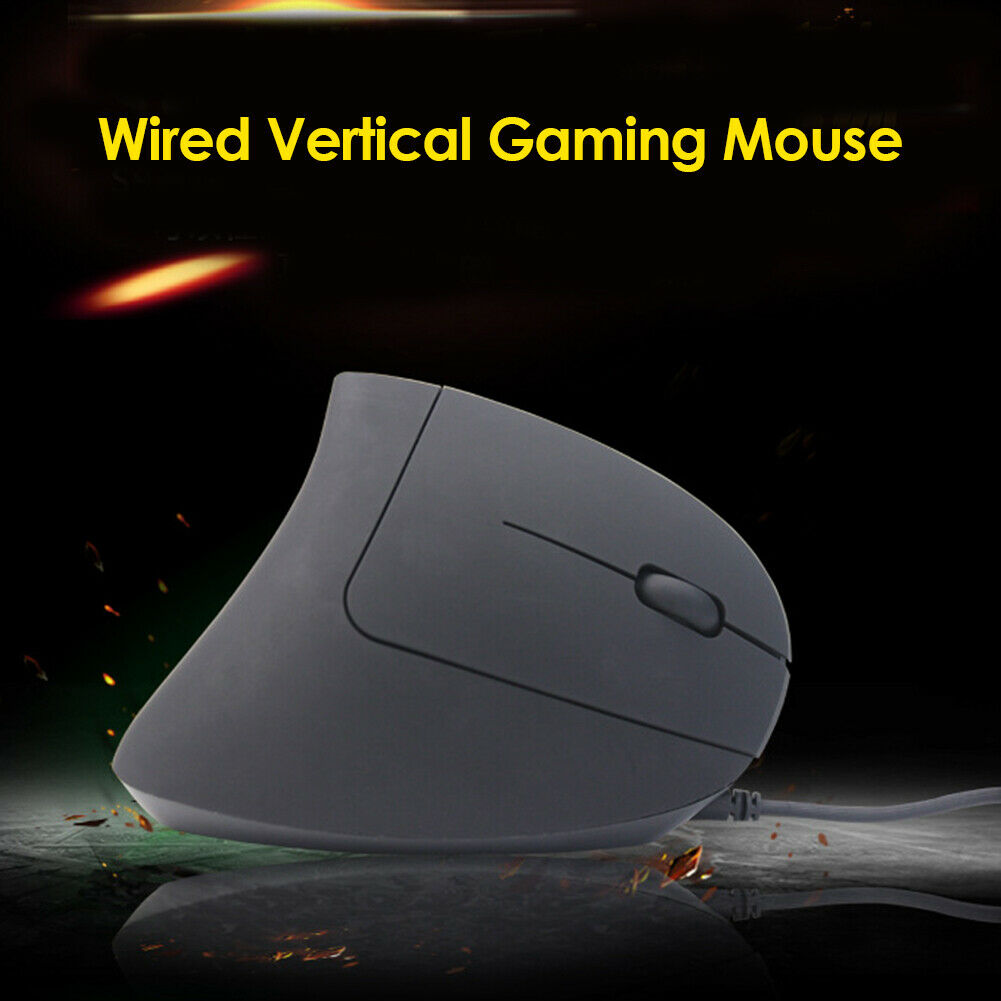 Wired Vertical Ergonomic Gaming Mouse Programmable Optical Mice for PC @