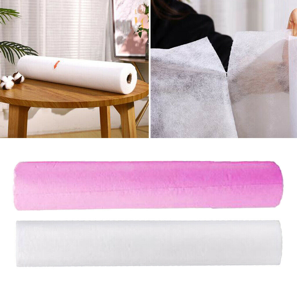 2 Roll 100Pcs Disposable Sheets Non Woven Paper Sheets for Makeup Supplies