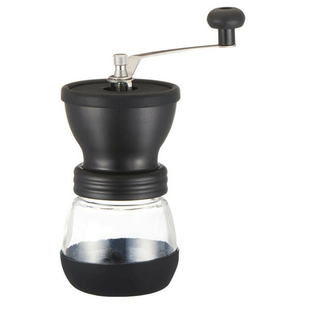 Manual Coffee Grinder Mill Ceramic Conical Burr Grinder + Airtight Canister