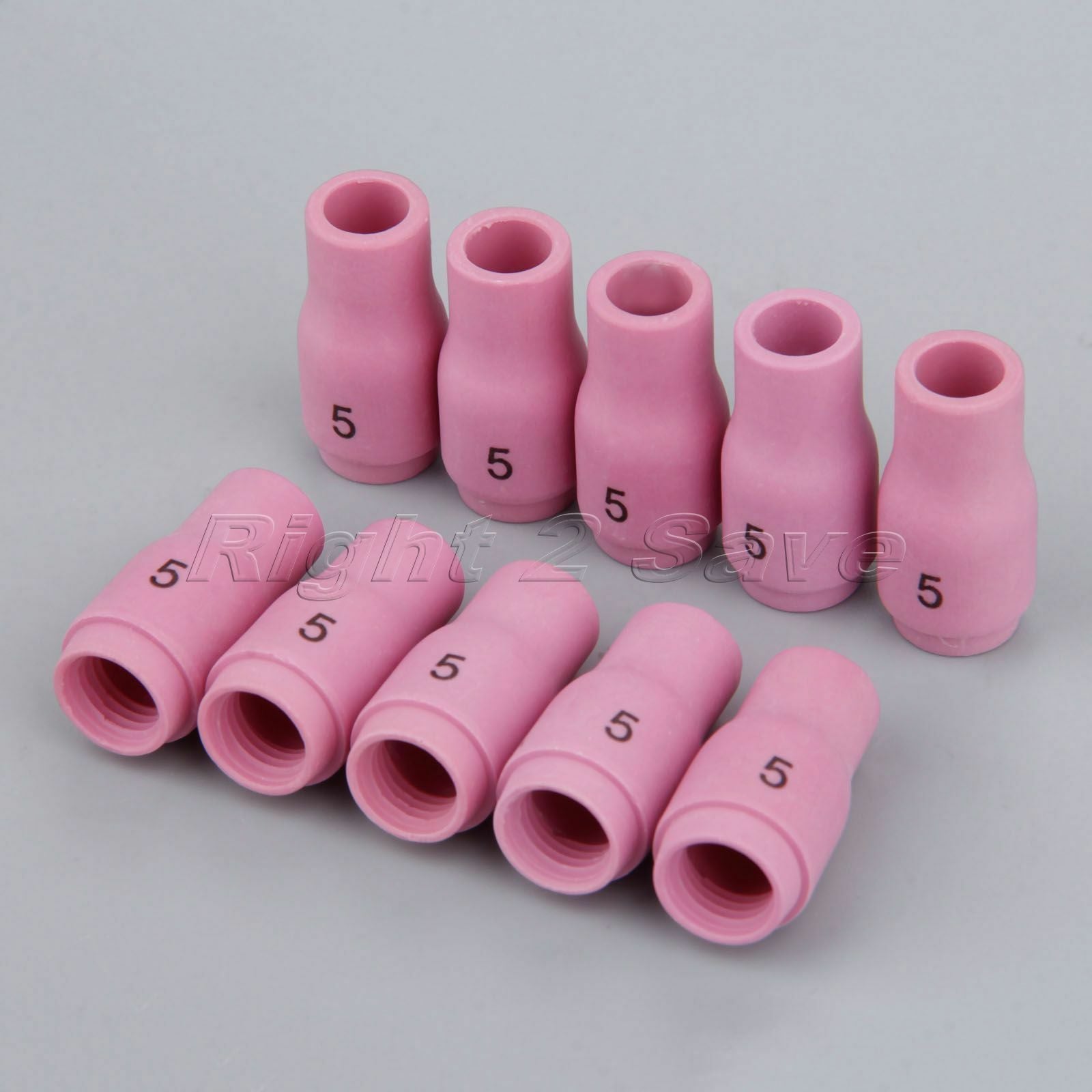 New 10pcs 13N09 #5 TIG Alumina Ceramic Cup For Use With 9 20 And 25 Torches