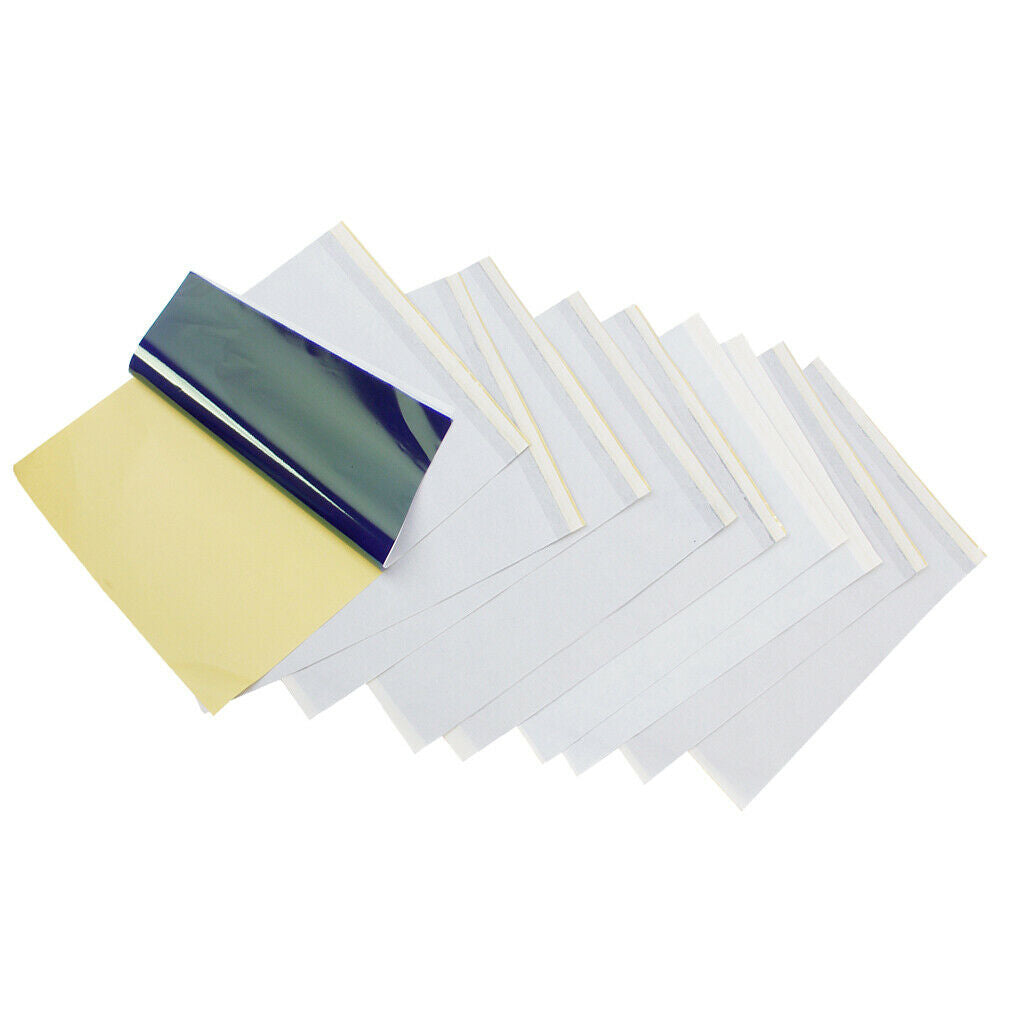10 Packs DIY Reusable Tattoo Transfer Thermal Tracing Paper Sheet Tattoo Kit