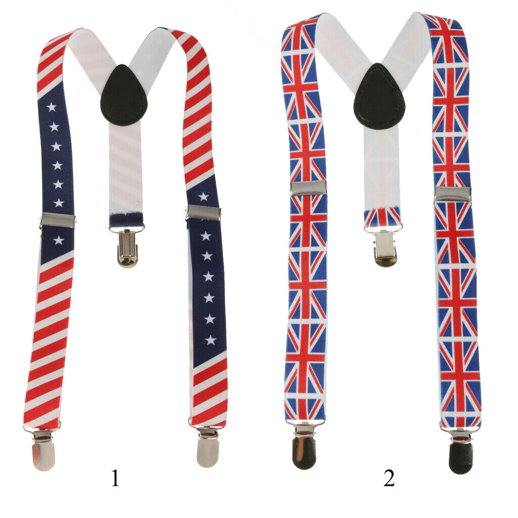 2pcs Elastic Braces Stylish Suspenders Kids Adjustable Galluse For Children